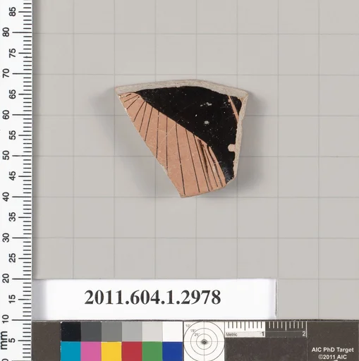 Terracotta fragment of a kylix (drinking cup)