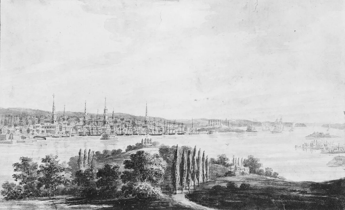 New York City and Harbor from Weehawken — Pavel Petrovich Svinin