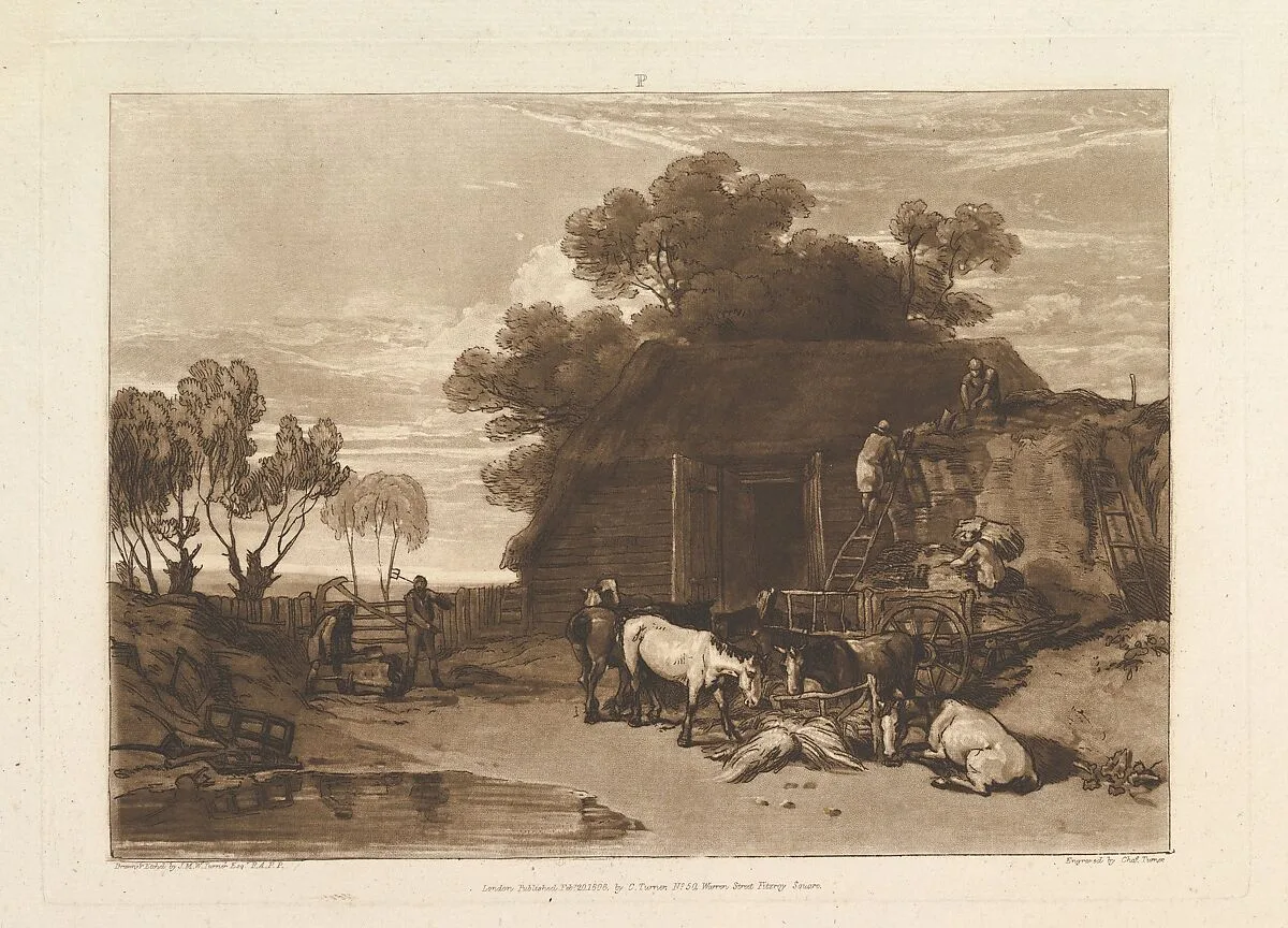 The Straw Yard (Liber Studiorum, part II, plate 7) — Joseph Mallord William Turner|Charles Turner