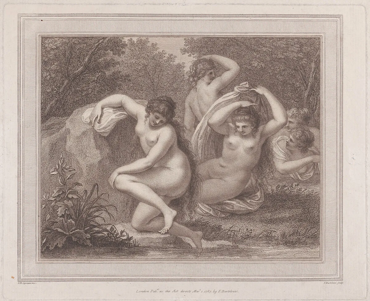 Bathing Nymphs — Giovanni Battista Cipriani|Francesco Bartolozzi|Francesco Bartolozzi