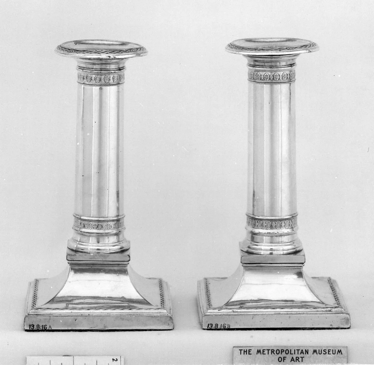 Pair of candlesticks — John Parsons & Co.