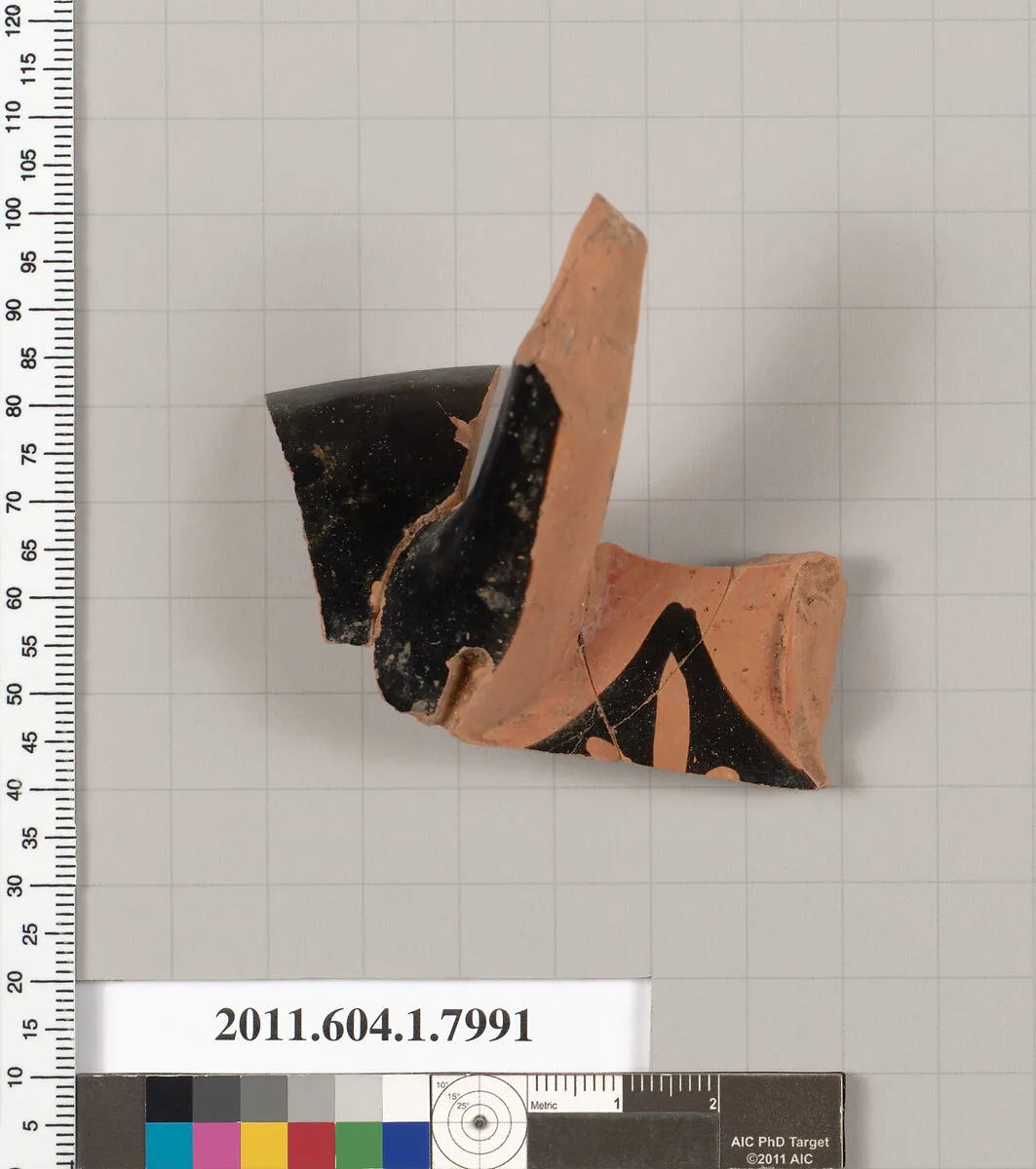 Terracotta fragment of a kylix (drinking cup) — Unknown