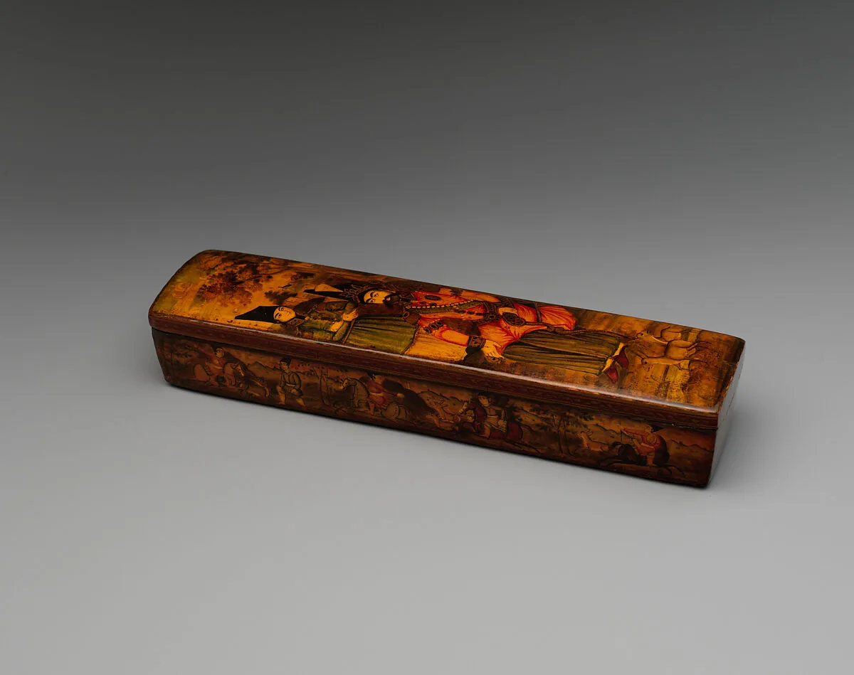 Penbox with Portrait of Nasir al-Din Shah Qajar — Unknown