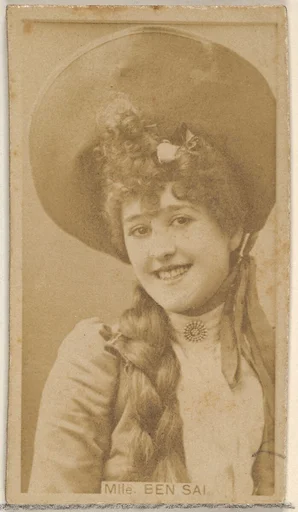 Mlle. Ben Sai, from the Actors and Actresses series (N45, Type 8) for Virginia Brights Cigarettes