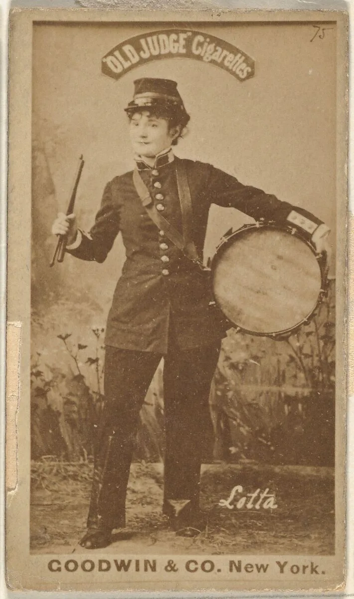 Lotta, from the Actors and Actresses series (N171) for Old Judge Cigarettes — Goodwin & Company