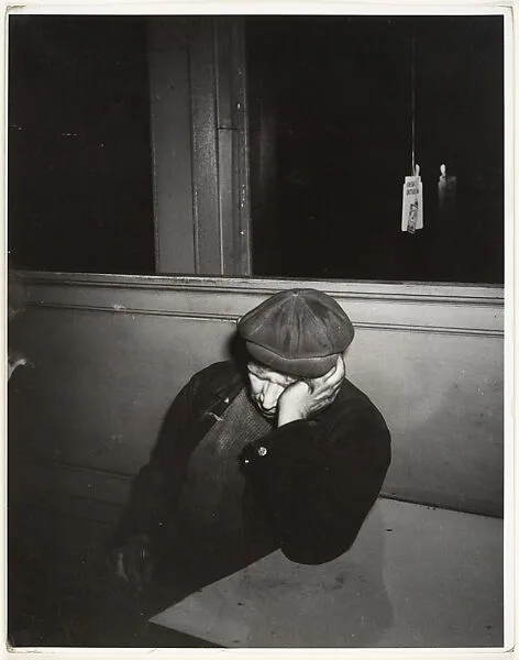 Sleeping at the Bar — Weegee