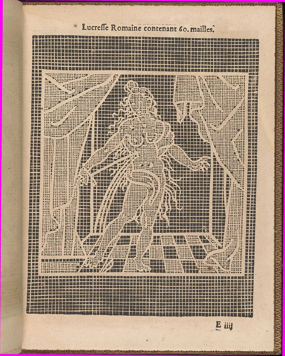 La Pratique de l'Aiguille, page 19 (recto) — Matthias Mignerak|Pierre Firens|Marie de Medici|Jean Le Clerc