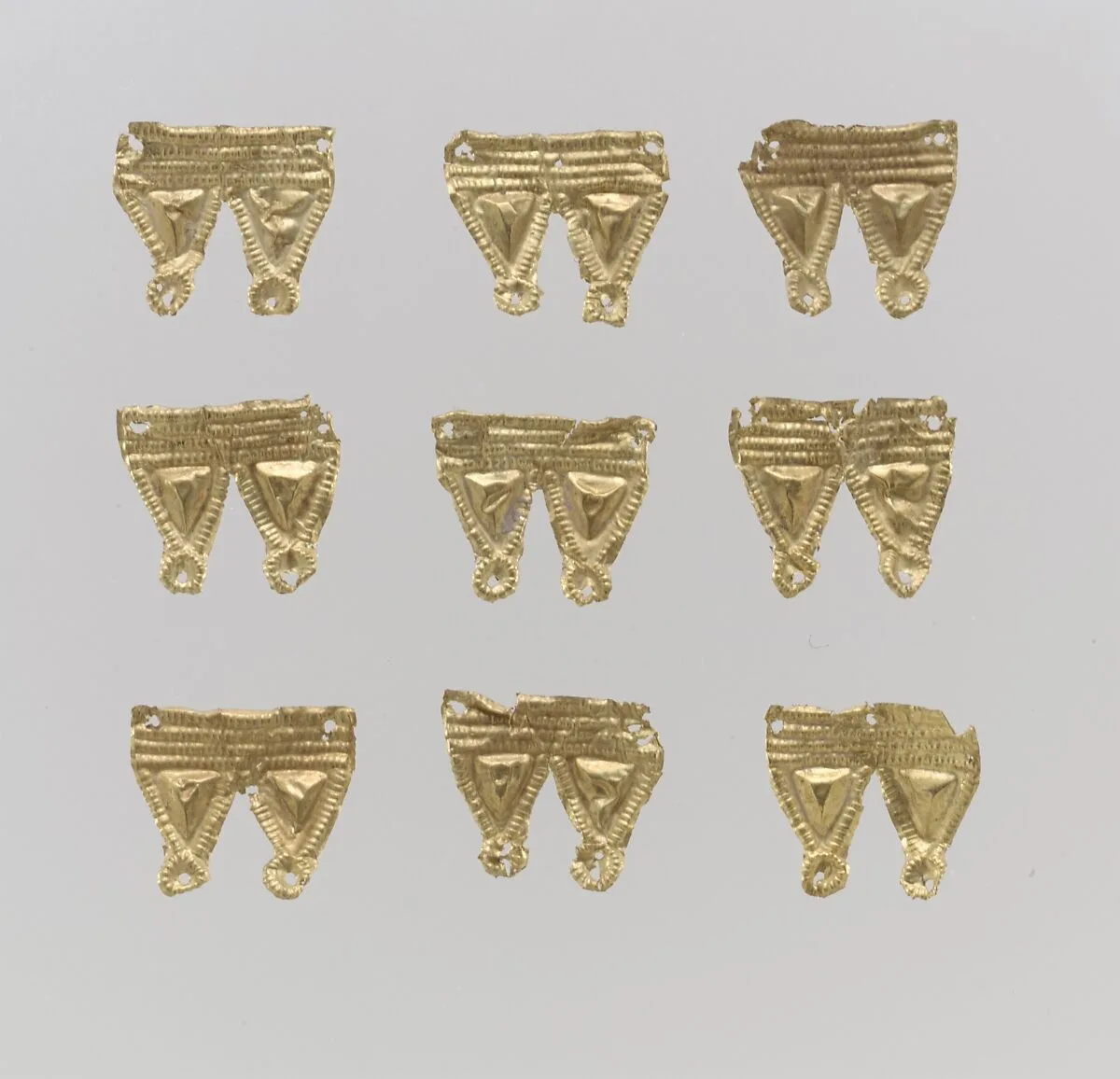 Bead ornaments, two triangles joined, 25 — Unknown