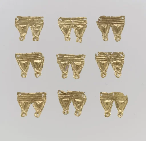 Bead ornaments, two triangles joined, 25