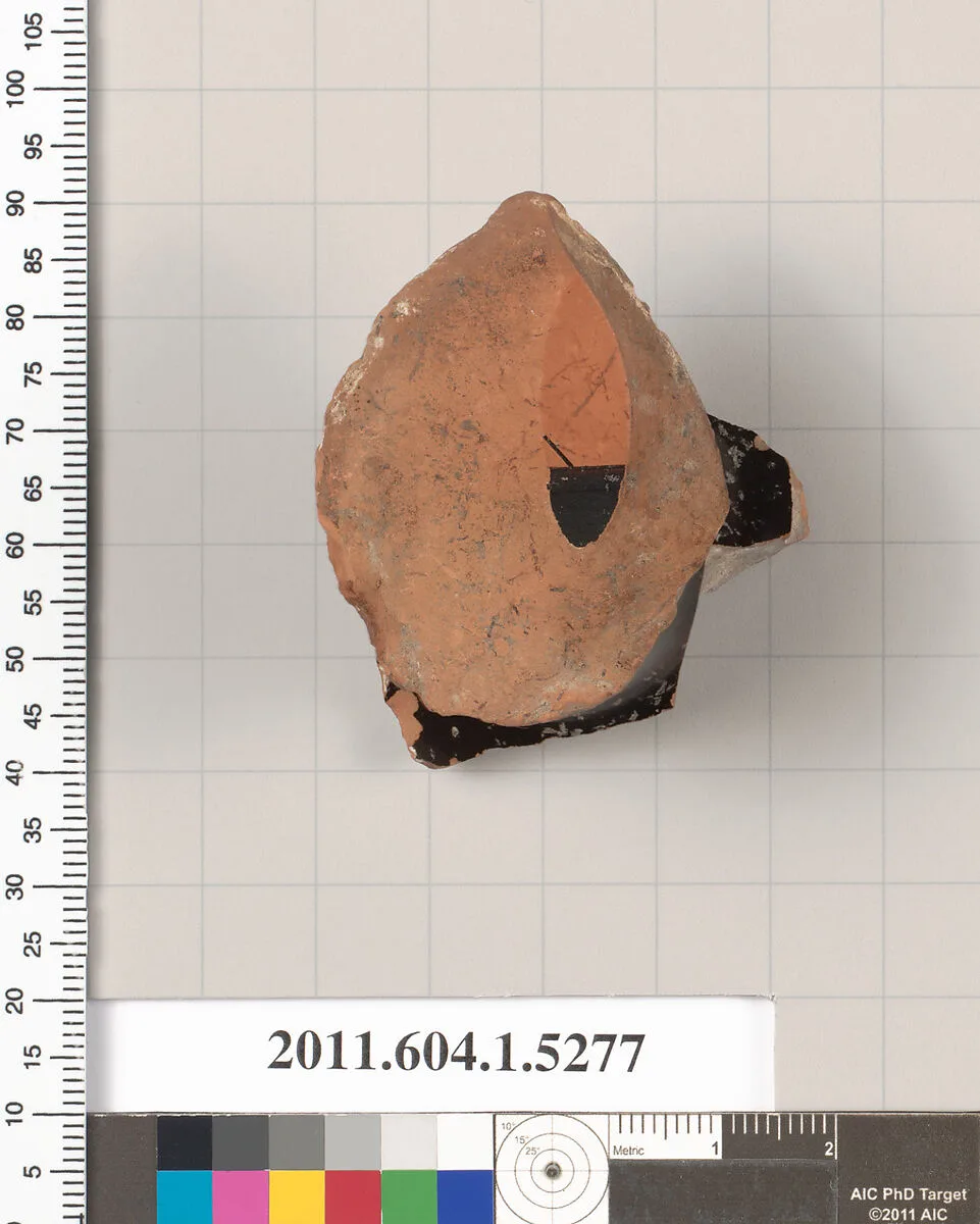 Terracotta fragment of a kylix (drinking cup) — Unknown