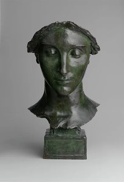Study for the Head of The Melvin Memorial — Daniel Chester French