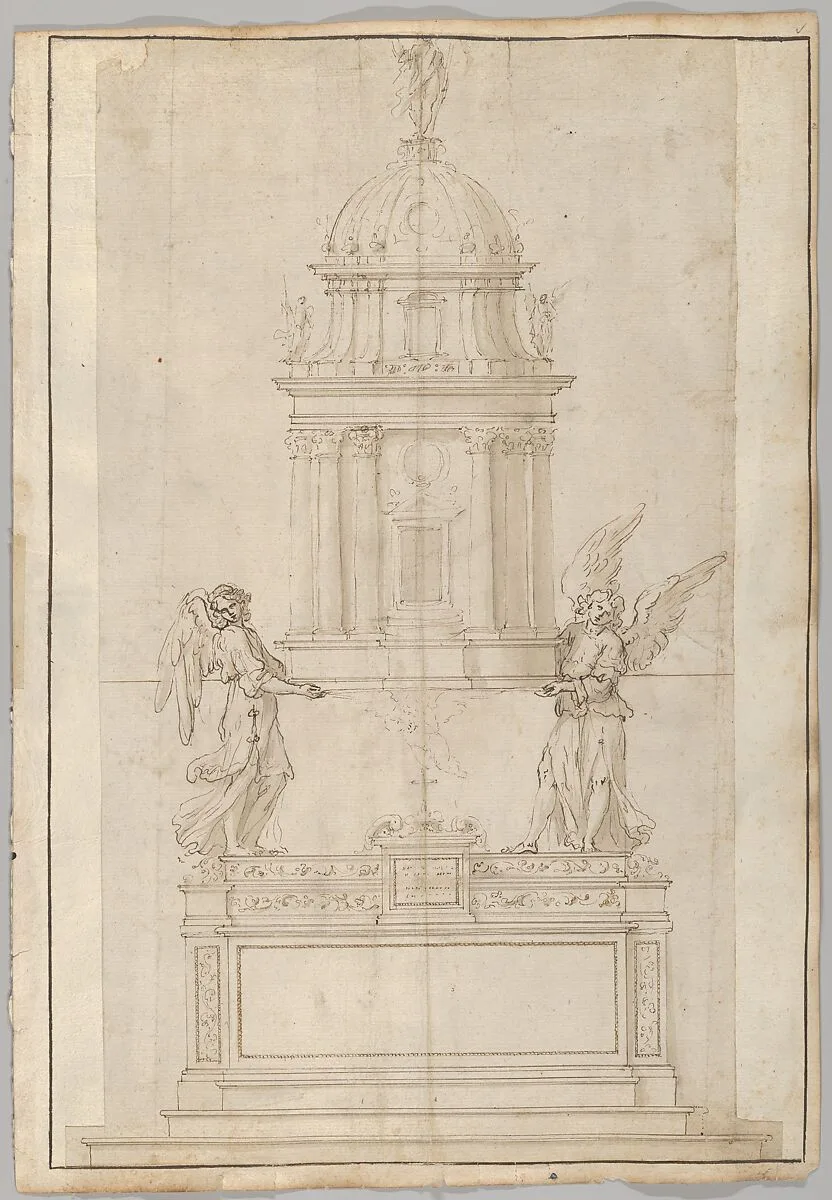 Design for the Tabernacle of the Sistine Chapel in the Santa Maria Maggiore in Rome — Bastiano Torrigiani