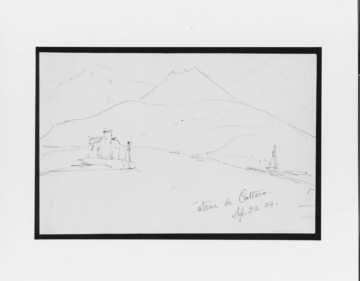 Catene de Cattaro (from Sketchbook) — Mary Newbold Sargent