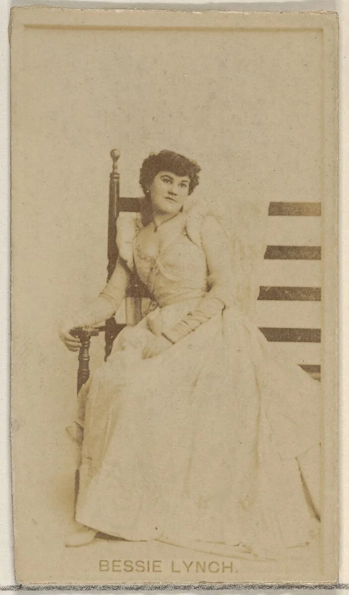 Bessie Lynch, from the Actors and Actresses series (N45, Type 8) for Virginia Brights Cigarettes — Allen & Ginter