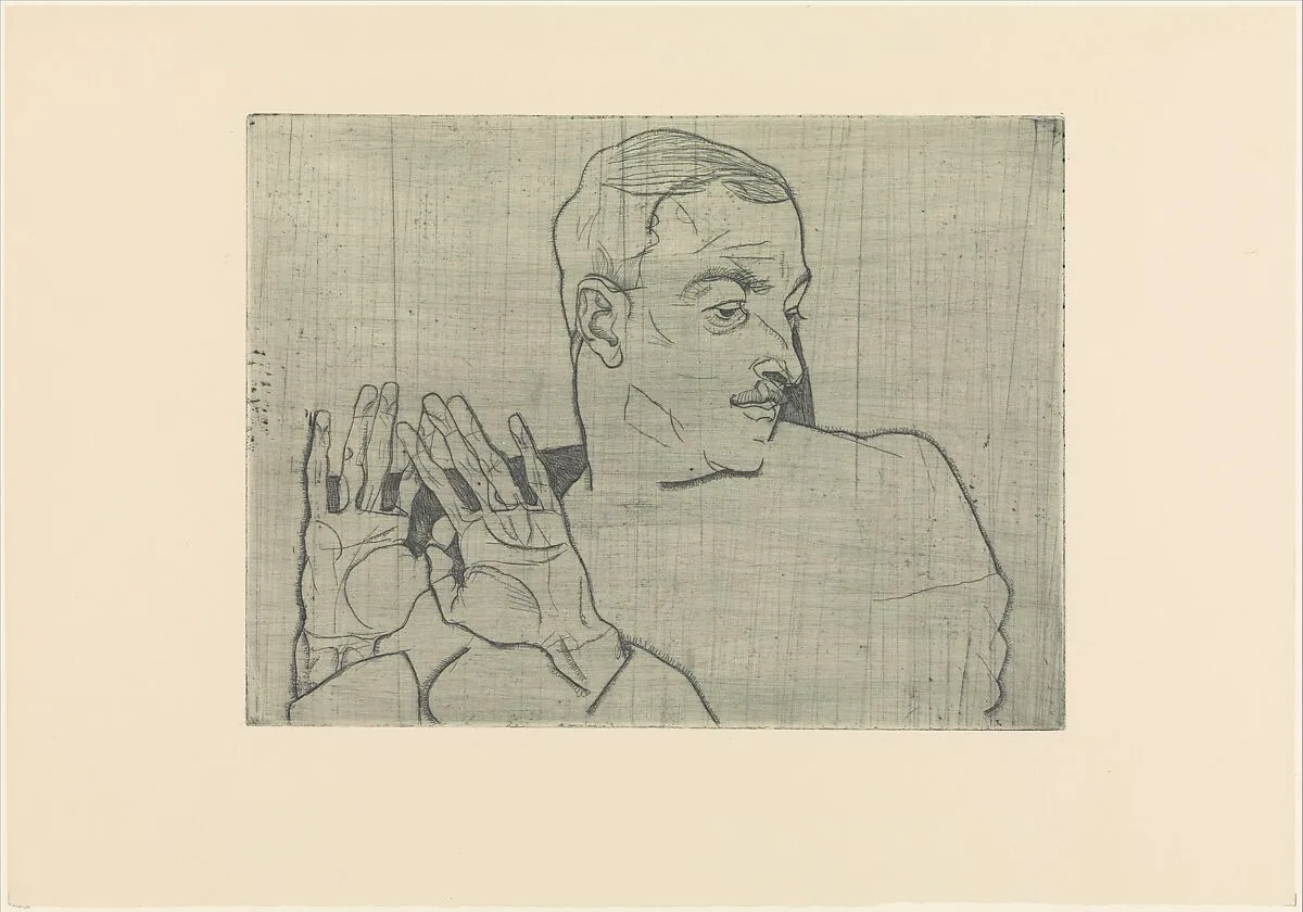 Portrait of Arthur Roessler — Egon Schiele