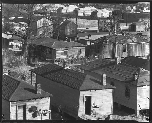 [Wooden Houses, From Elevated Position, Vicksburg, Mississippi]