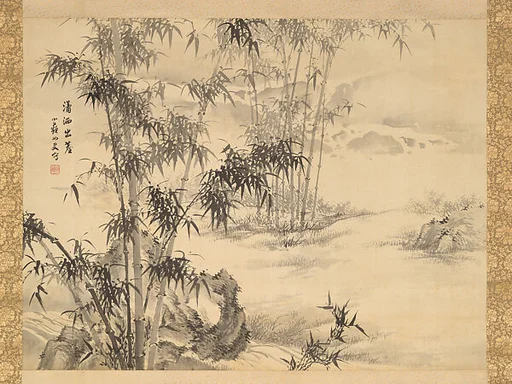 野口小蘋筆 「瀟洒出塵」 (Shōsa shitsujin)|“Profound Refinement, Escaping the Dust of the World”