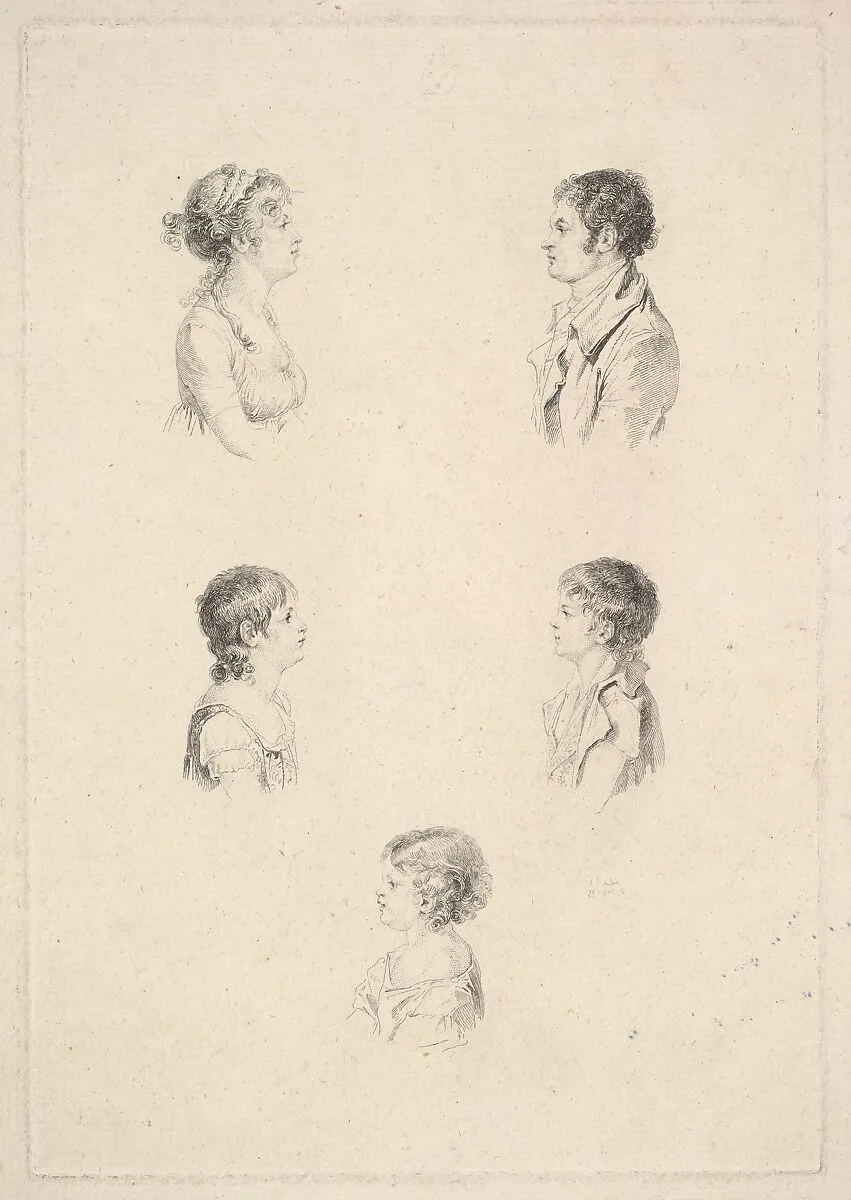 La Famille Renouard (The Renouard Family) — Augustin de Saint-Aubin