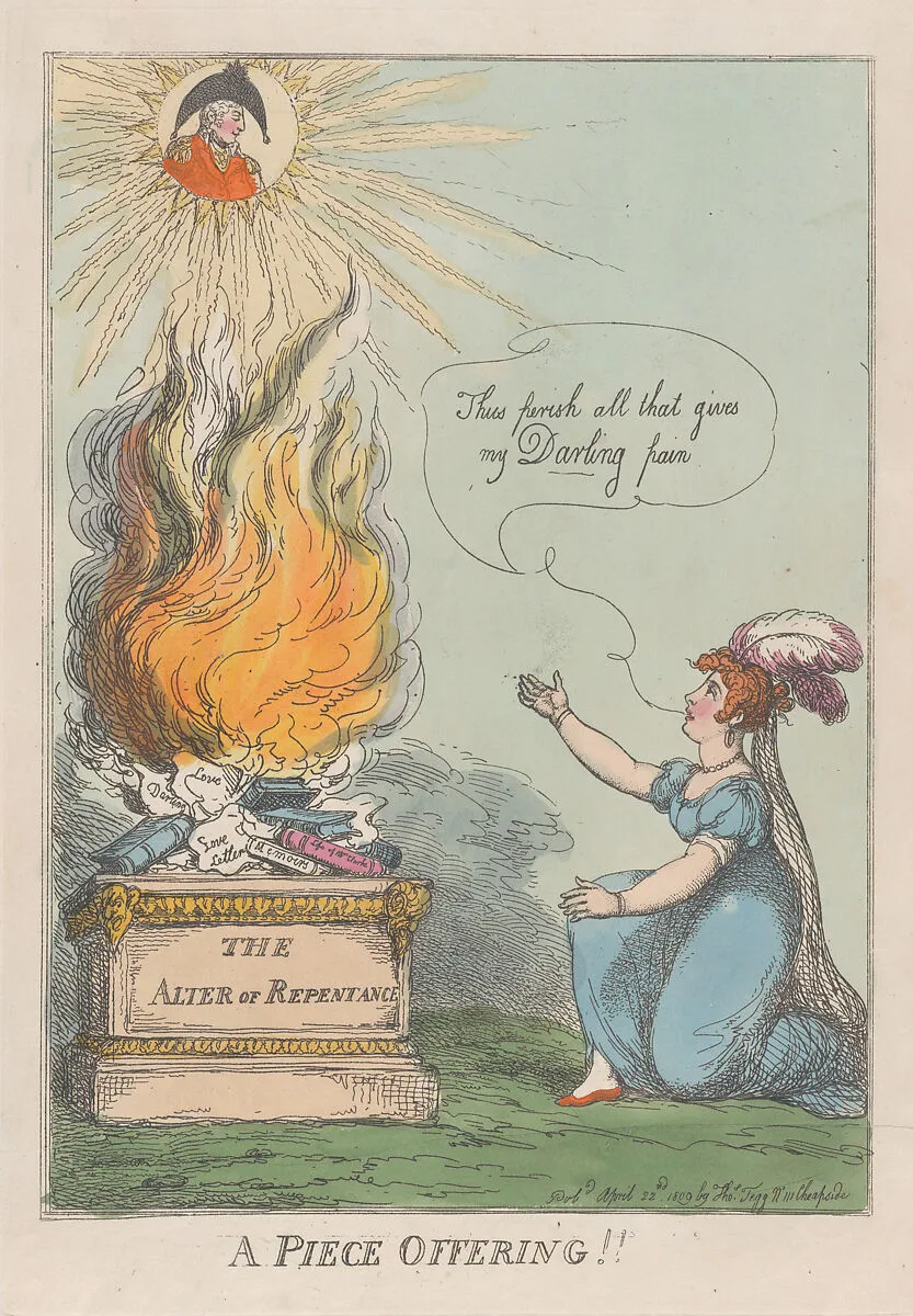 A Piece Offering!! Memoirs, Life, Letters &c. of M. A. Clarke — Mary Anne Clarke|Thomas Tegg|Thomas Rowlandson|Prince Frederick Augustus, Duke of York and Albany