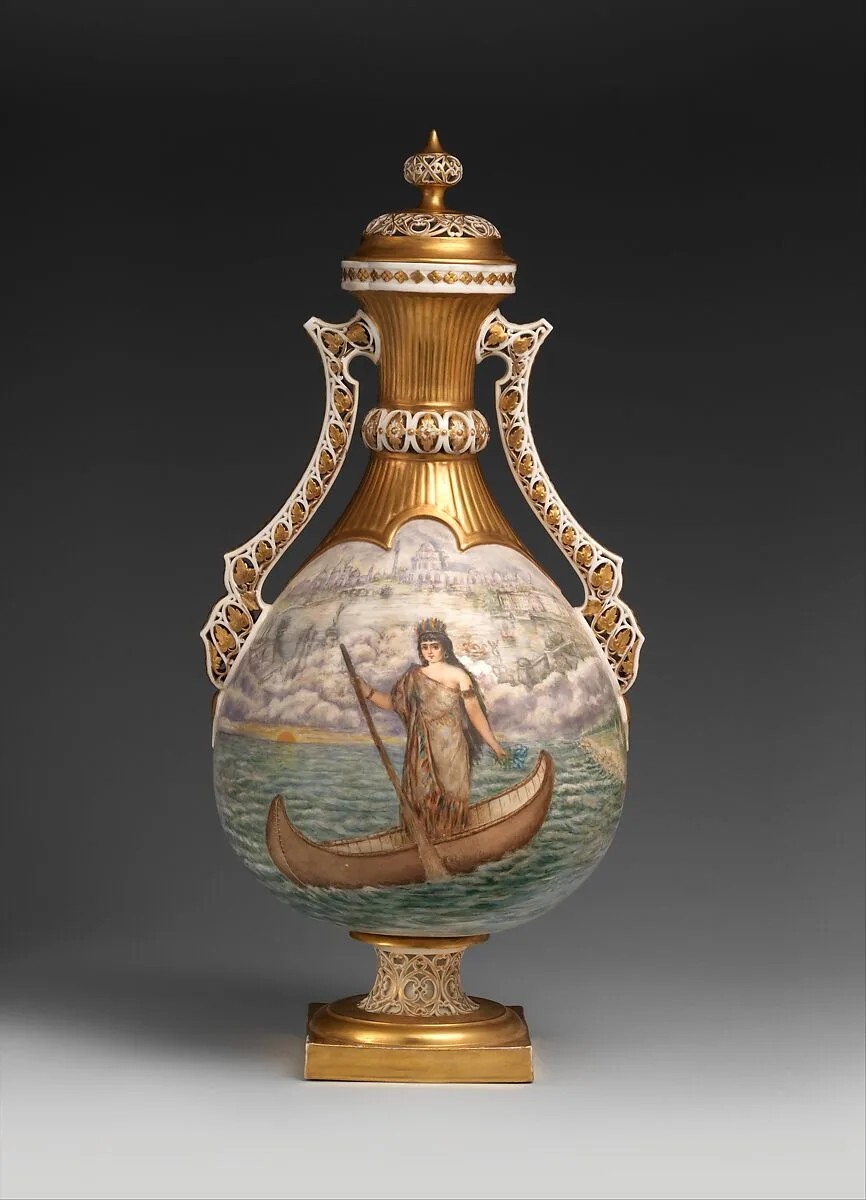Covered vase — Willets Manufacturing Company