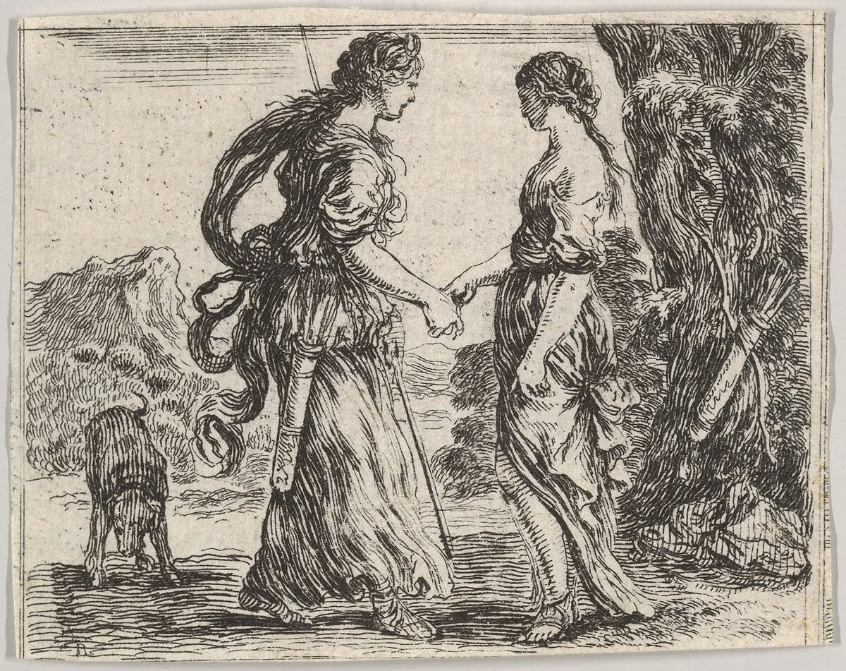 Jupiter and Calisto, from 'Game of Mythology' (Jeu de la Mythologie) — Stefano della Bella
