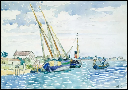 Marine Scene (Boats near Venice)