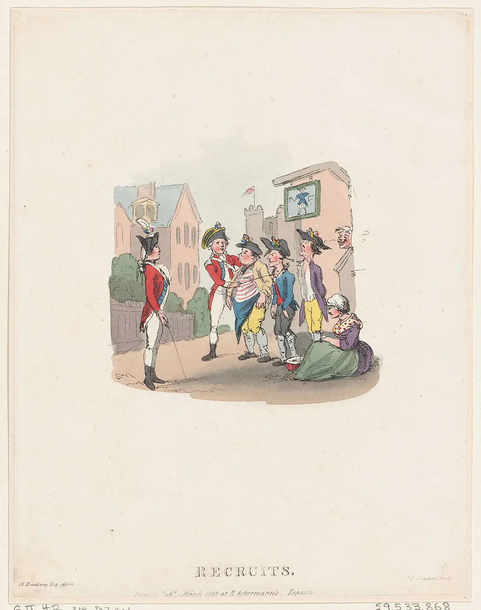 Recruits — Henry William Bunbury|Thomas Rowlandson