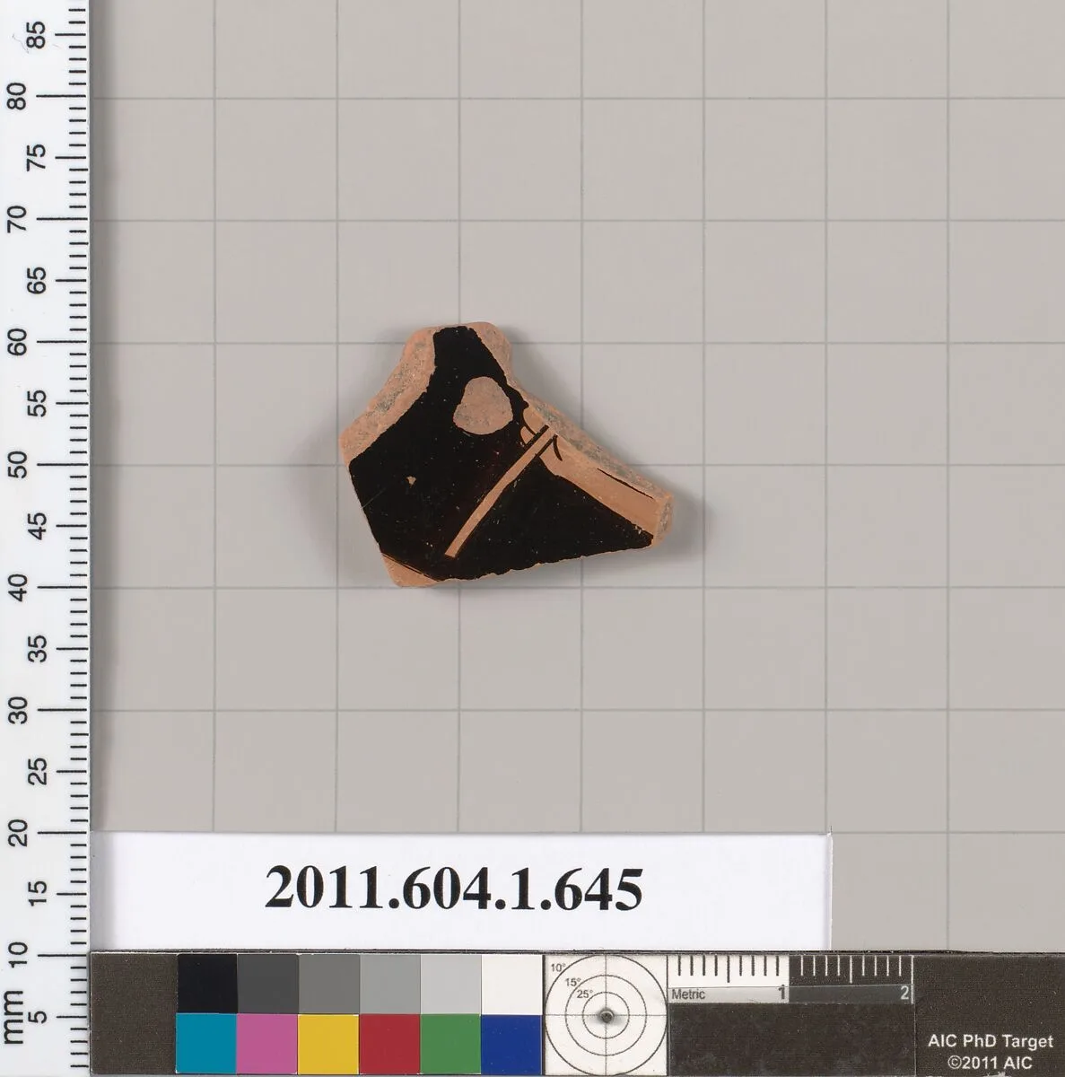 Terracotta fragment of a kylix (drinking cup) — Unknown