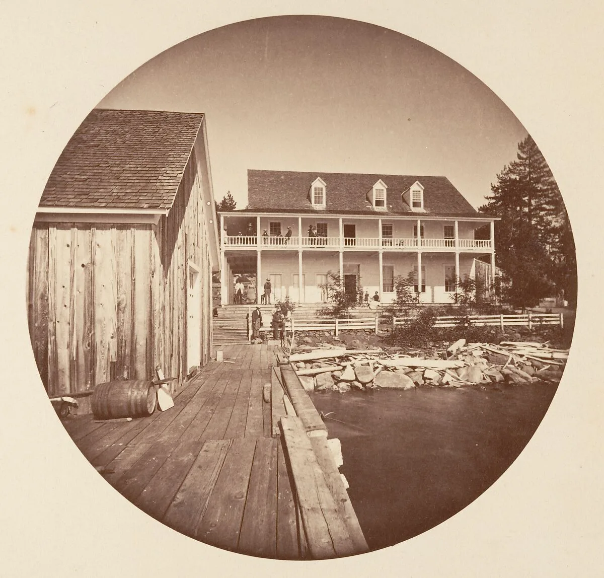 Warm Springs Hotel Lake Tahoe — Carleton E. Watkins