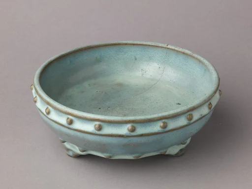 Bulb bowl, Numbered Jun ware