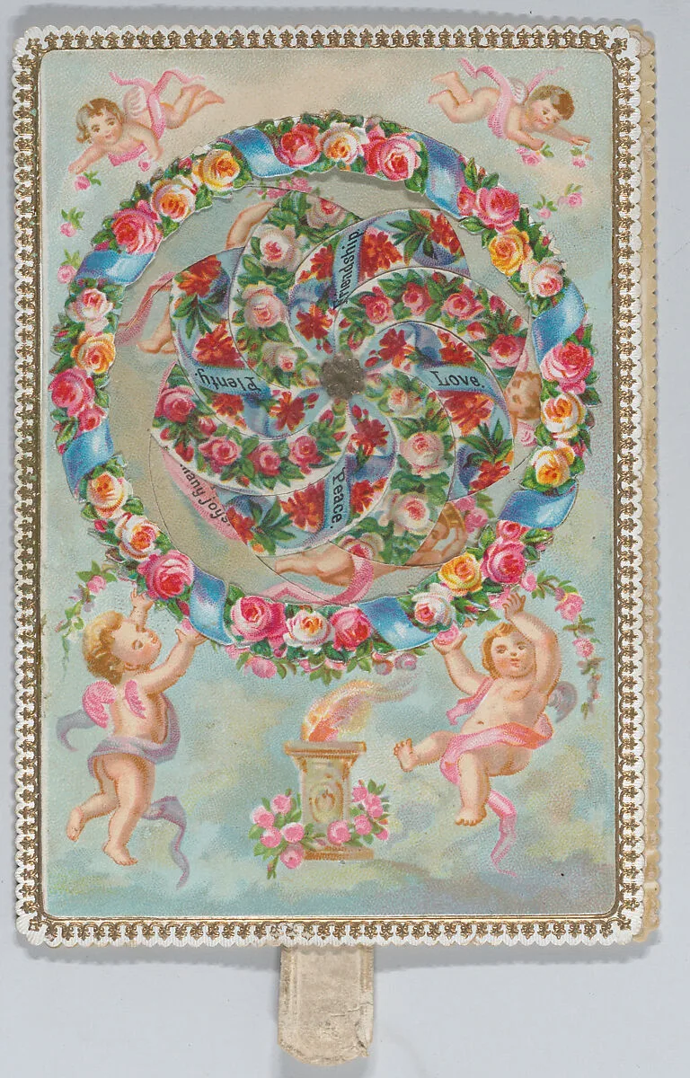 Valentine - Mechanical kaleidoscope, cherubs — Anonymous