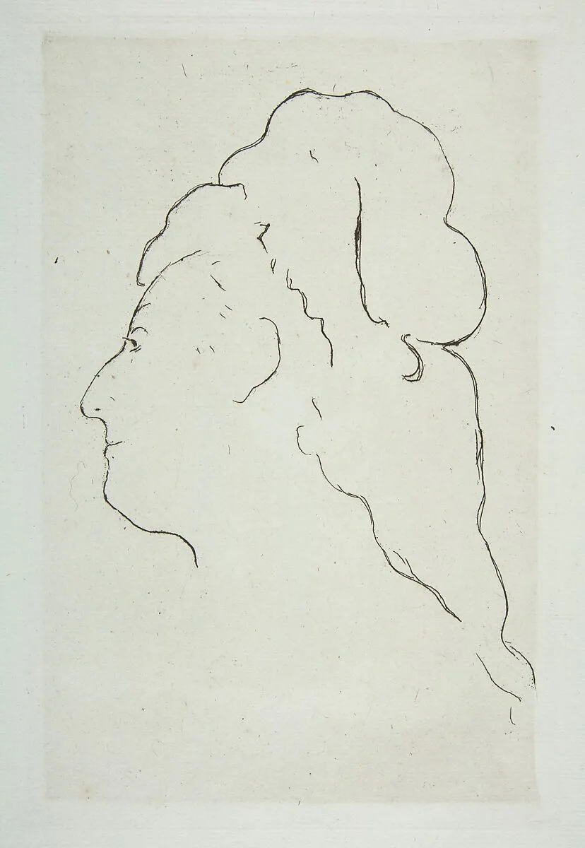 Profile of Eva Gonzalès turned to the left — Edouard Manet|Eva Gonzalès