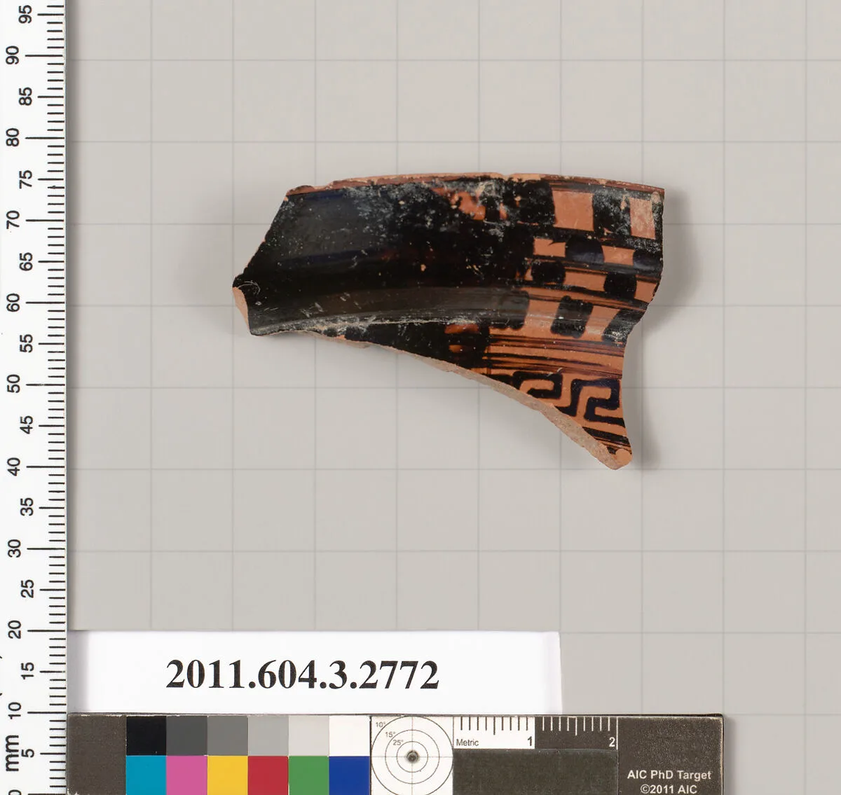Terracotta fragment of an olpe (jug) — Unknown