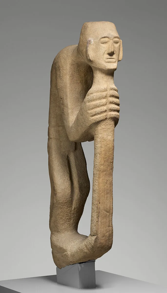 Hunchback Leaning on Staff — Unknown