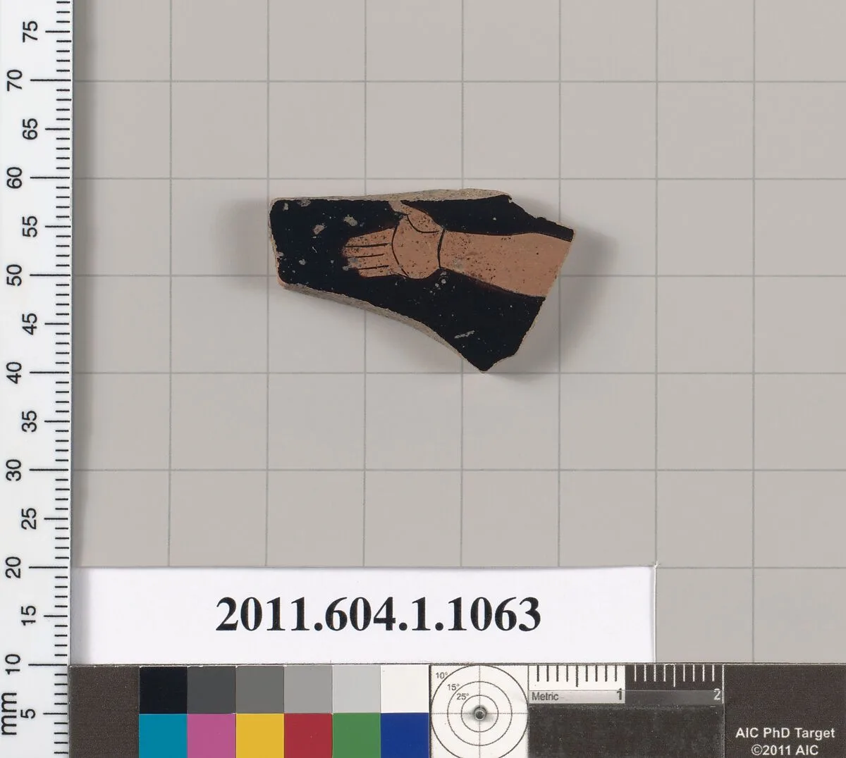 Terracotta fragment of a kylix (drinking cup) — Unknown