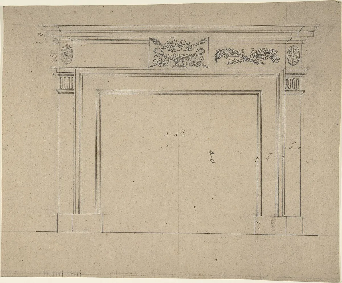 Design for a Chimneypiece — Sir William Chambers