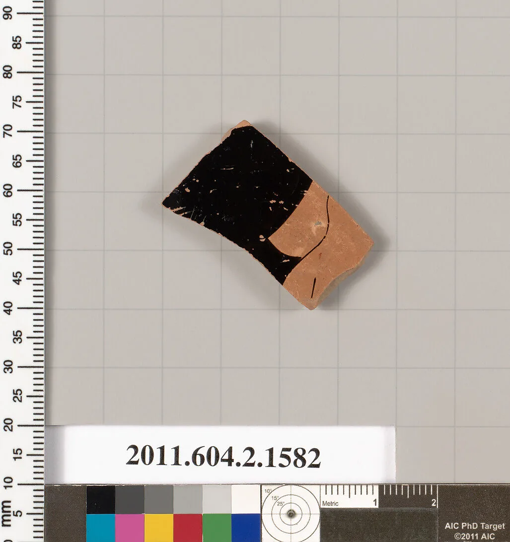 Terracotta fragment of a skyphos (deep drinking cup) — Unknown