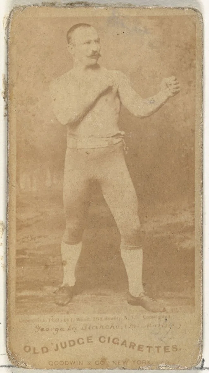 George La Blanche "The Marine", from the Celebrities and Prizefighters series (N174) for Old Judge Cigarettes — Goodwin & Company|J. Wood