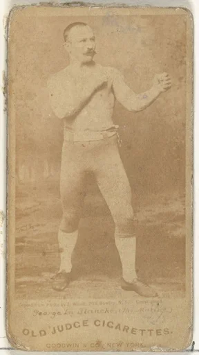 George La Blanche "The Marine", from the Celebrities and Prizefighters series (N174) for Old Judge Cigarettes
