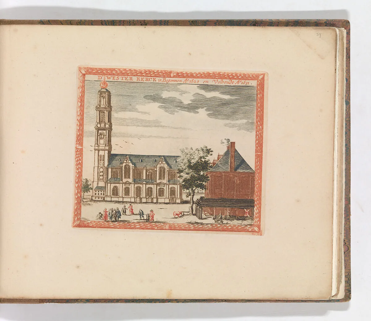 'D' Wester Kerck', in: Tooneel Der Voornaamste Nederlands Huizen, En Lust Hoven, Naar T Leven Afgebeeld — Carel Allard
