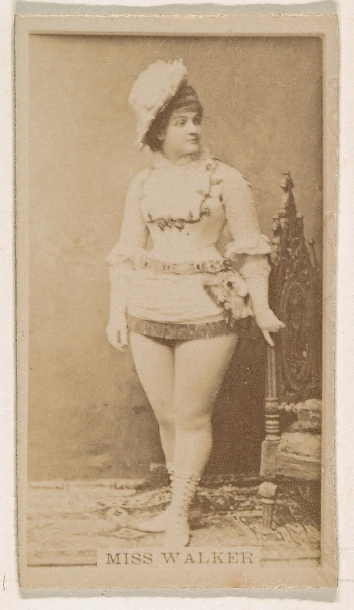 Miss Walker, from the Actresses series (N245) issued by Kinney Brothers to promote Sweet Caporal Cigarettes — Kinney Brothers Tobacco Company