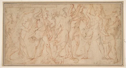 Procession of figures