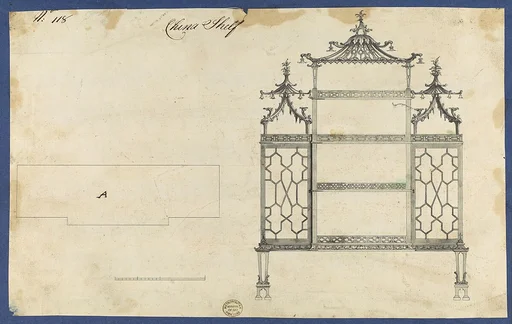 China Shelf, from Chippendale Drawings, Vol. II