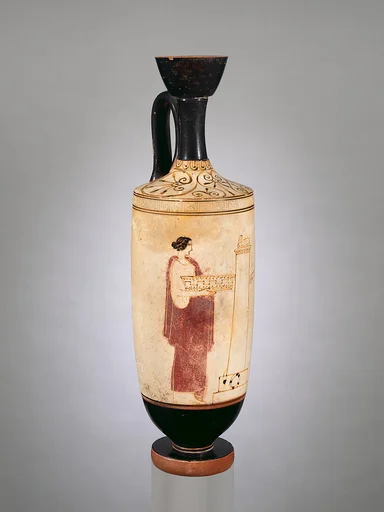 Terracotta lekythos (oil flask)