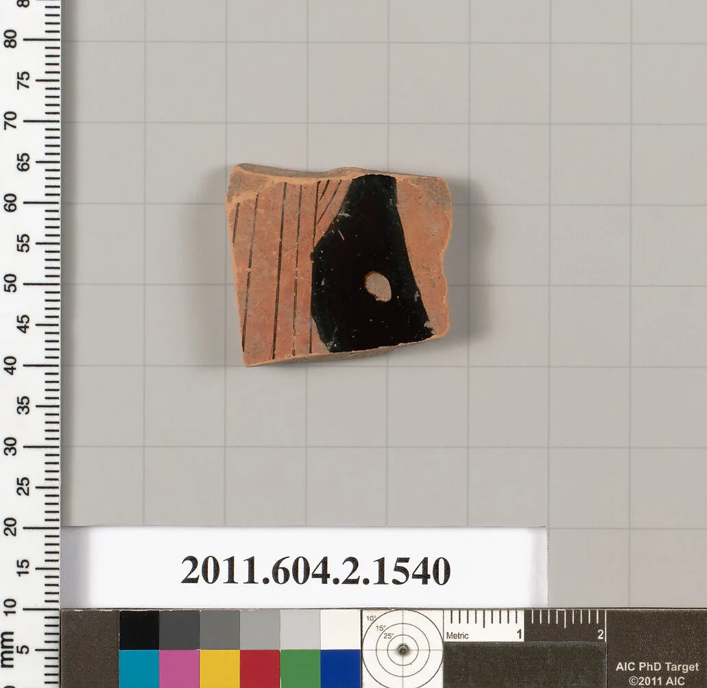 Terracotta fragment of a skyphos (deep drinking cup) — Unknown
