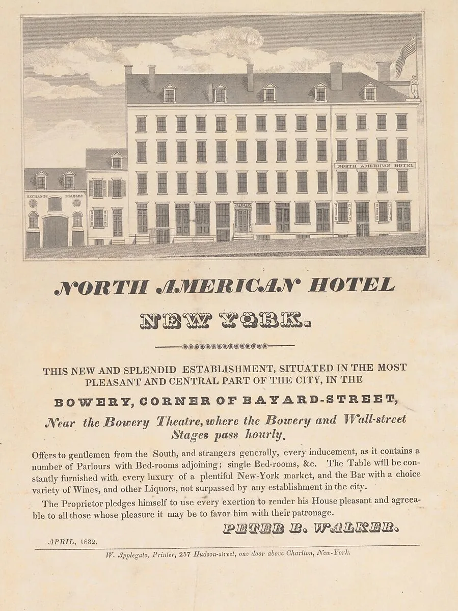 North American Hotel, New York — Peter B. Walker|W. Applegate