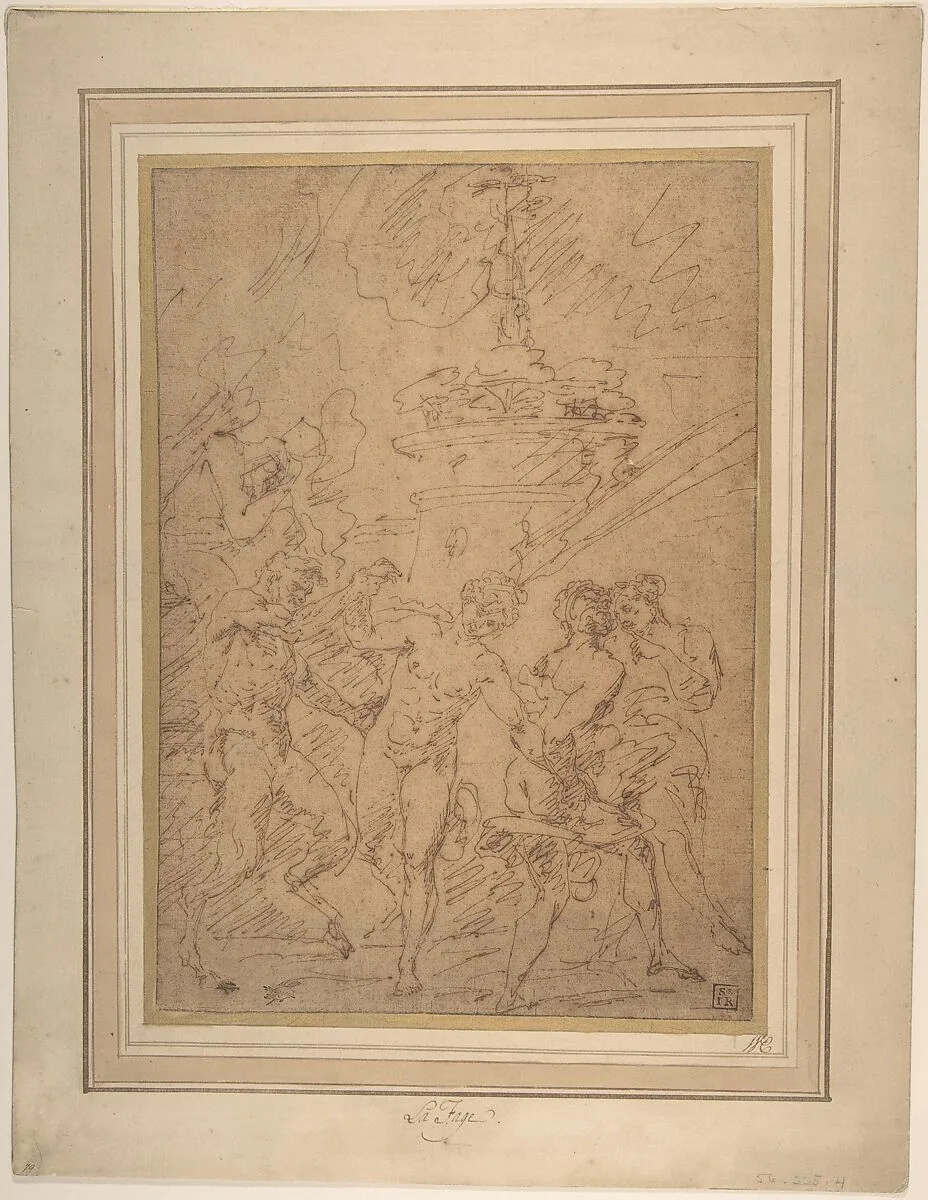 Satyr and Nymphs Dancing — Raymond de La Fage