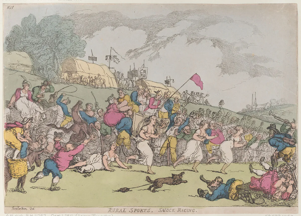 Rural Sports, Smock Racing — Thomas Rowlandson|Thomas Tegg