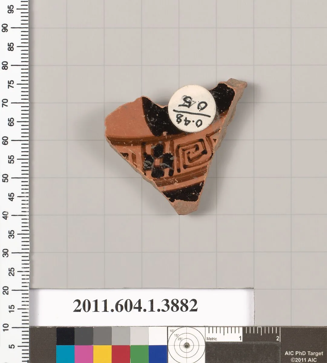 Terracotta fragment of a kylix (drinking cup) — Unknown