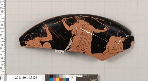 Terracotta fragment of a kylix (drinking cup)